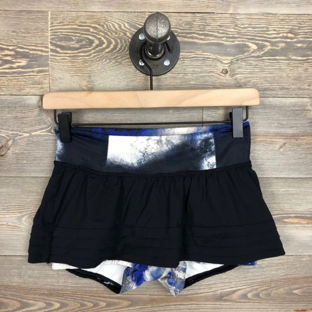Lululemon Breath Of Fire Skirt Black Milky Way - Picture 3 of 8